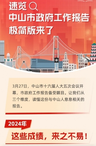 劃重點(diǎn)！2025年中山市政府工作報(bào)告極簡(jiǎn)版來(lái)了！